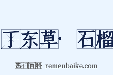 丁东草·石榴是什么意思的图片